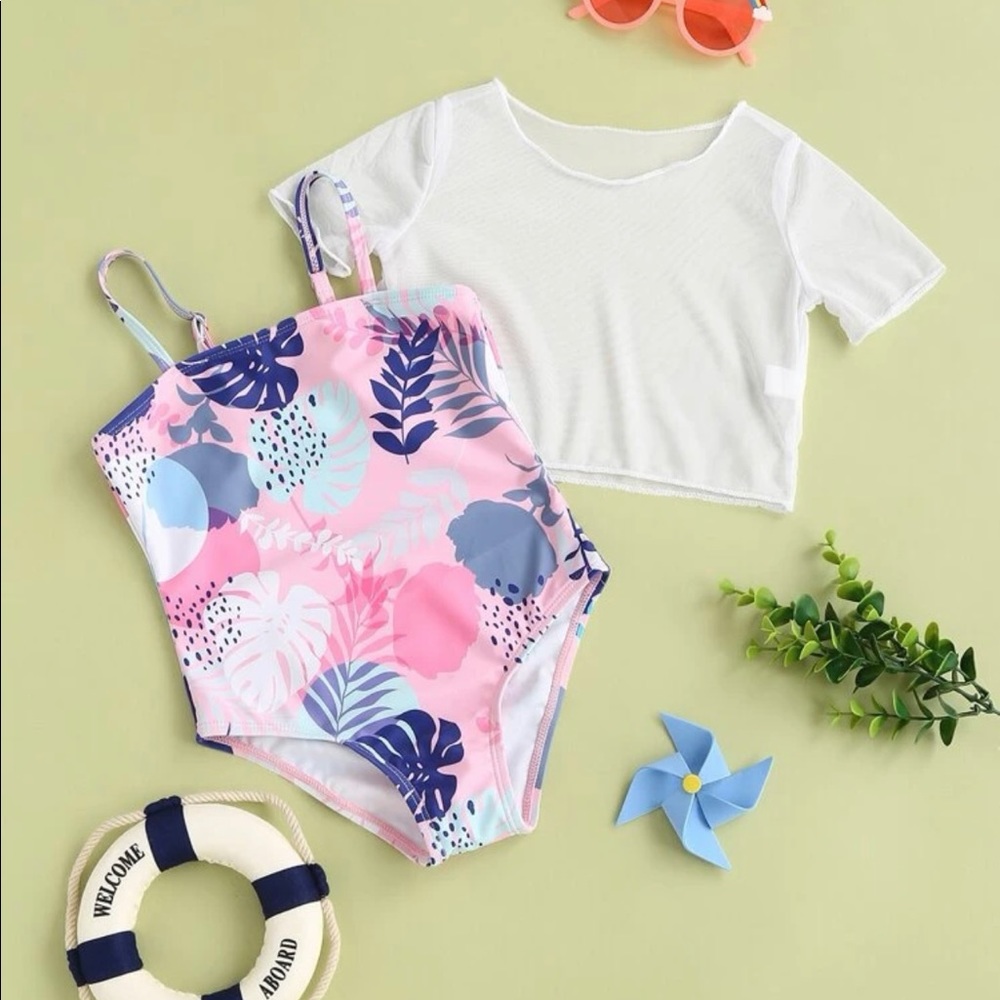 SIZE 100 (3-4Y) Toddler Girls Bathing Suit